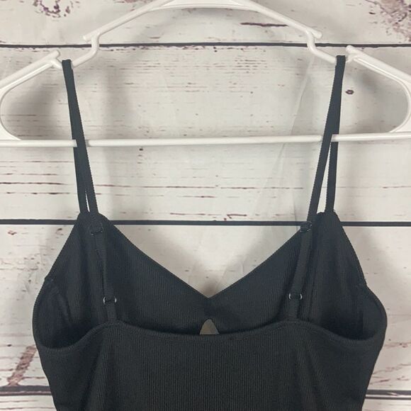 Forever 21 Black Spaghetti Strap Cut Out Body Suit - Picture 6 of 8
